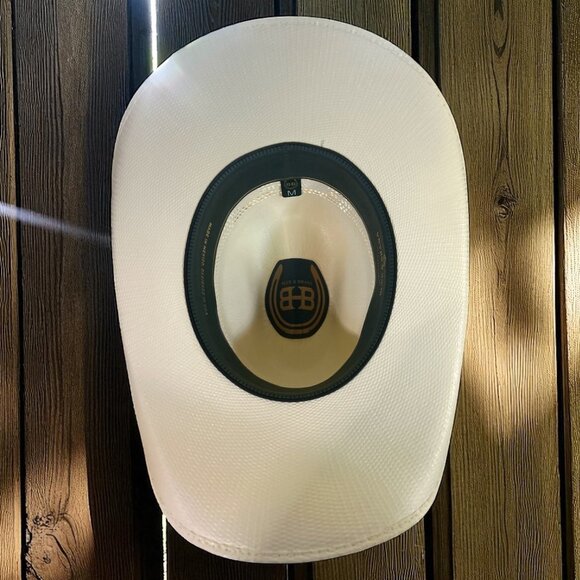 Buck & Brana MSRP $250 Western Heritage Straw Cowboy Hat - Medium - (NEW!!) - Picture 4 of 5